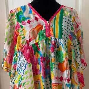 Colorful swimsuit coverup